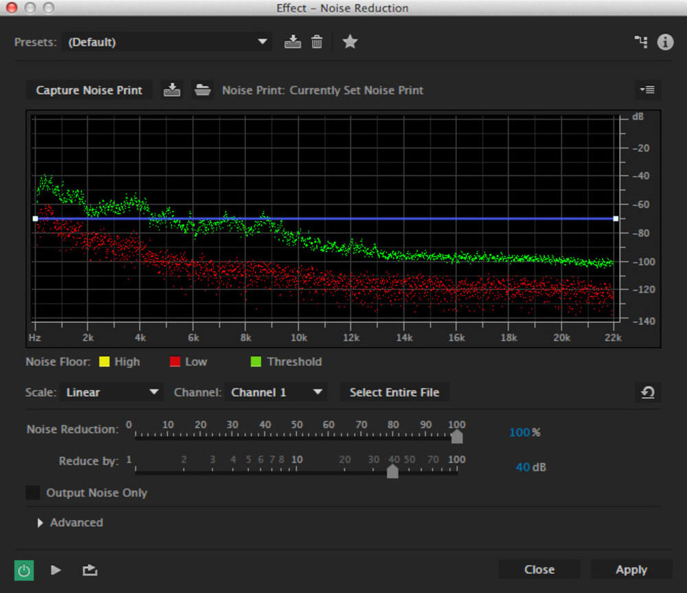 adobe audition noise removal