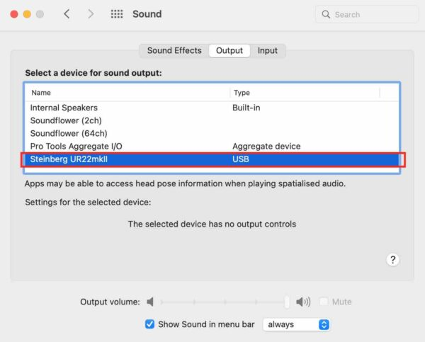 Input in System Preferences